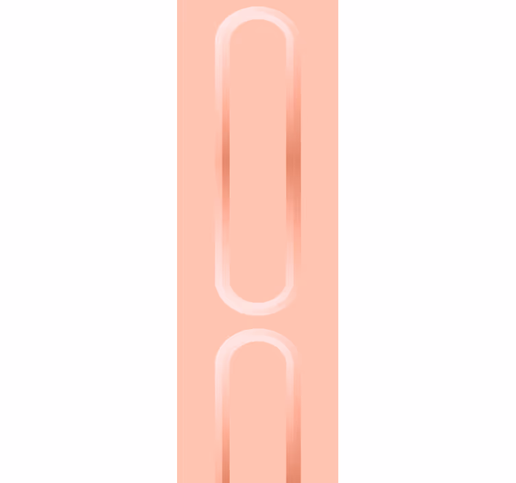 Roze zachte gebogen lijnen behang abstract - TenStickers