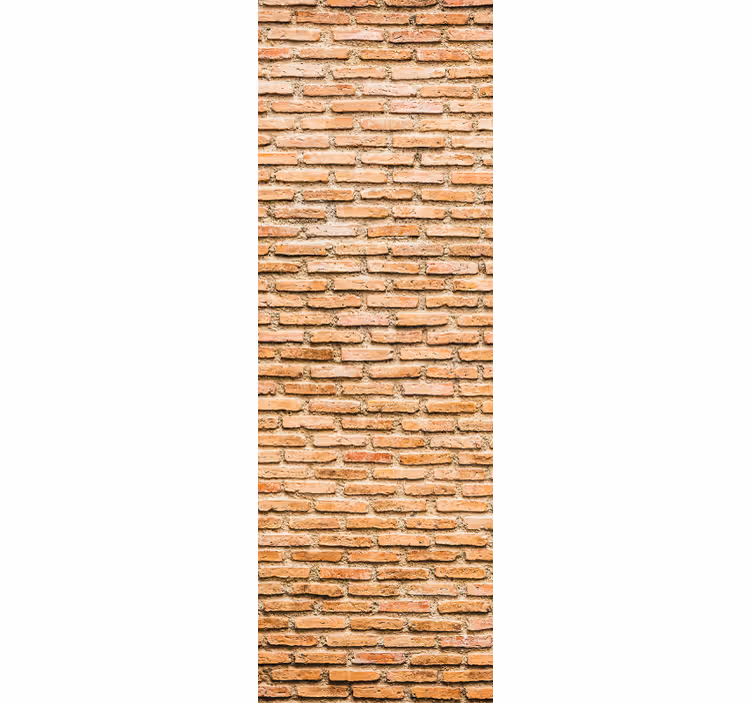Beige structuurpatroon bakstenen behang - TenStickers