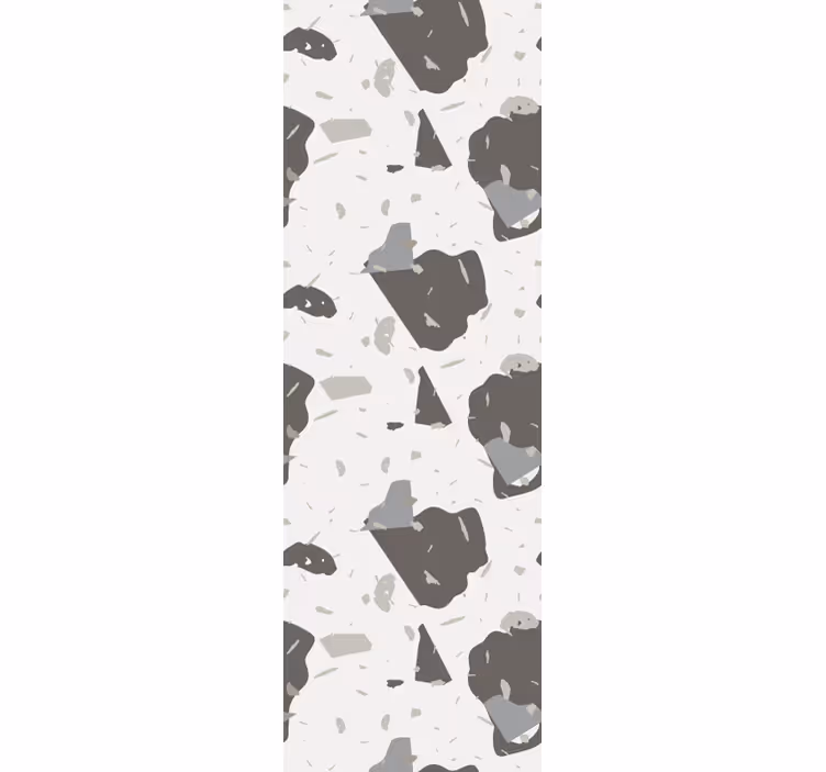 Abstracte grijze vormen behang print - TenStickers
