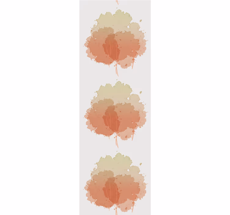 Zacht aquarelpatroon behang boom - TenStickers