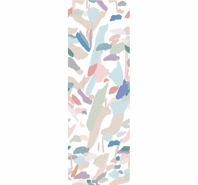 Kleurrijke organische vormen behang abstract - TenStickers