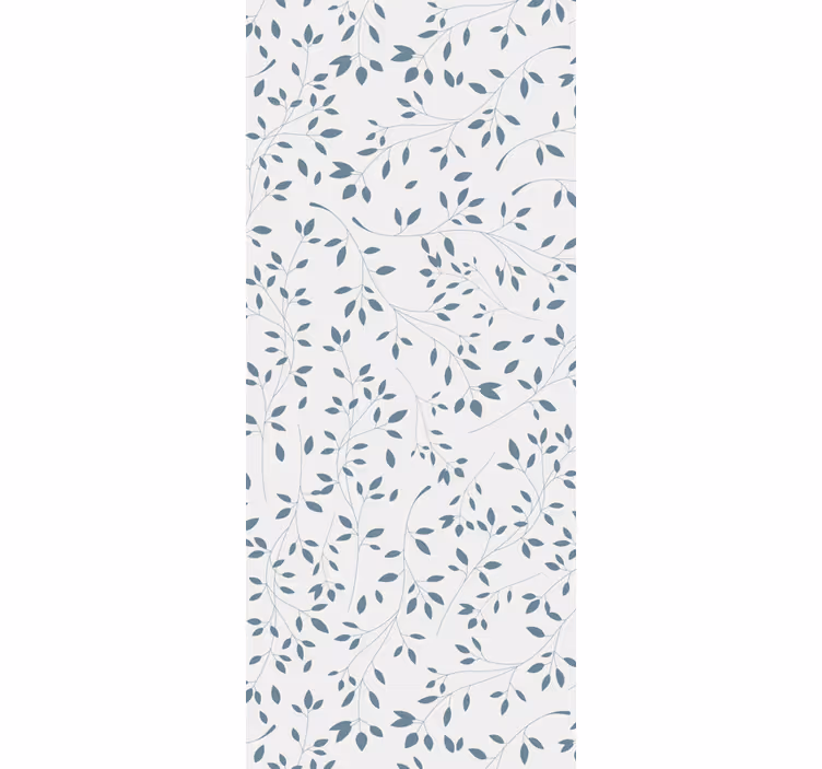 Minimalistisch wijnrankenpatroon behang bladeren - TenStickers