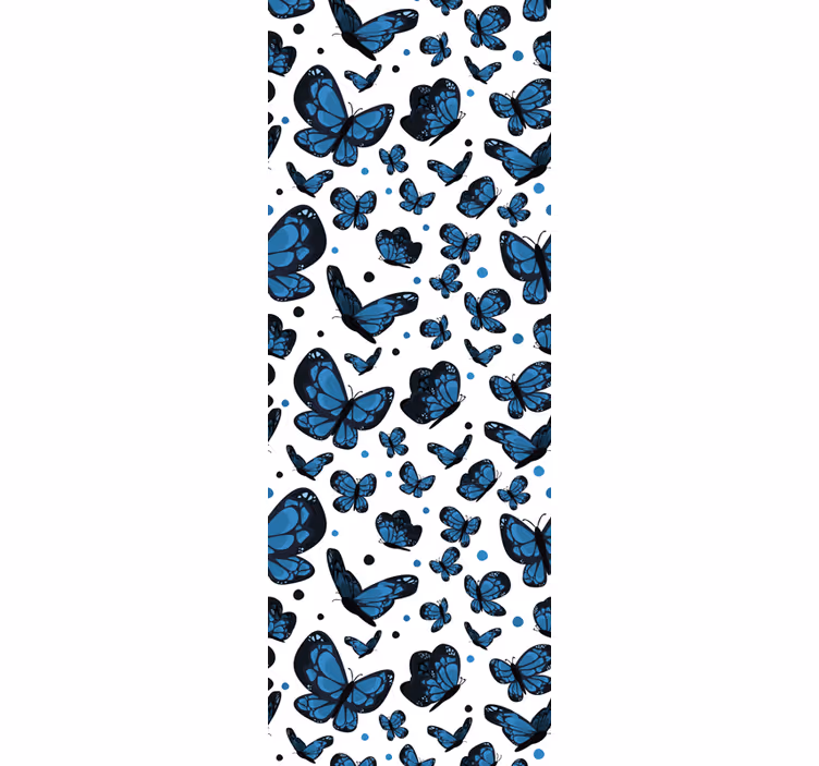 Blauwe vlinder behangpapier - TenStickers
