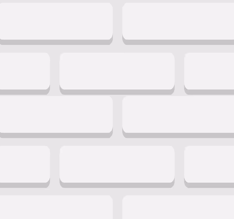 Witte realistische stenen behang woonkamer - TenStickers