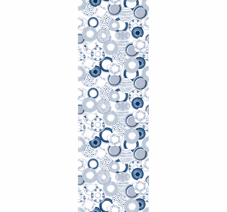 Behang Ornamental delfstblauw - TenStickers