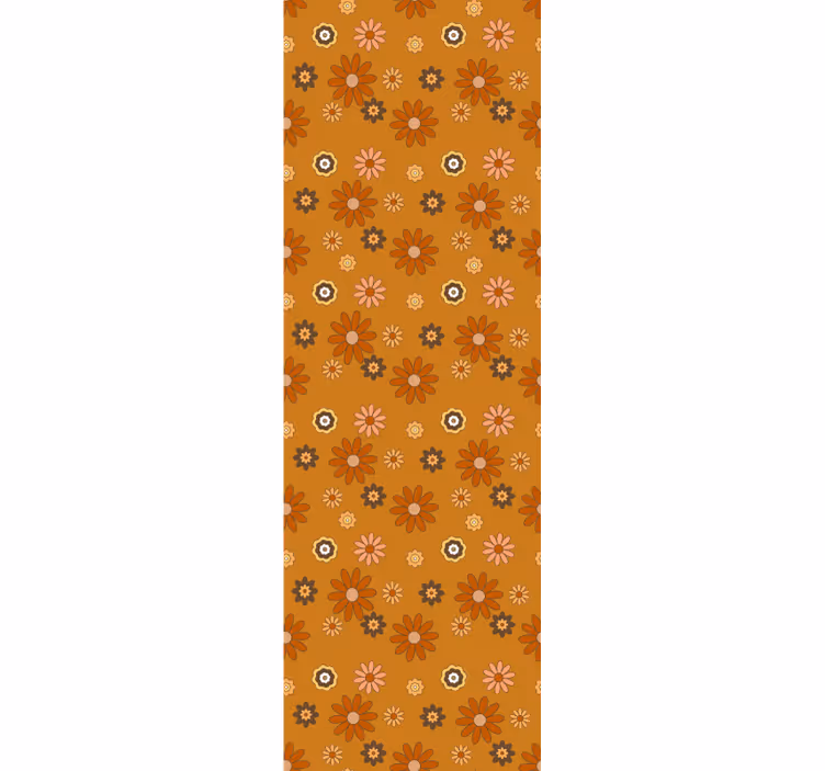 Flower power behang vintage jaren 60 - TenStickers
