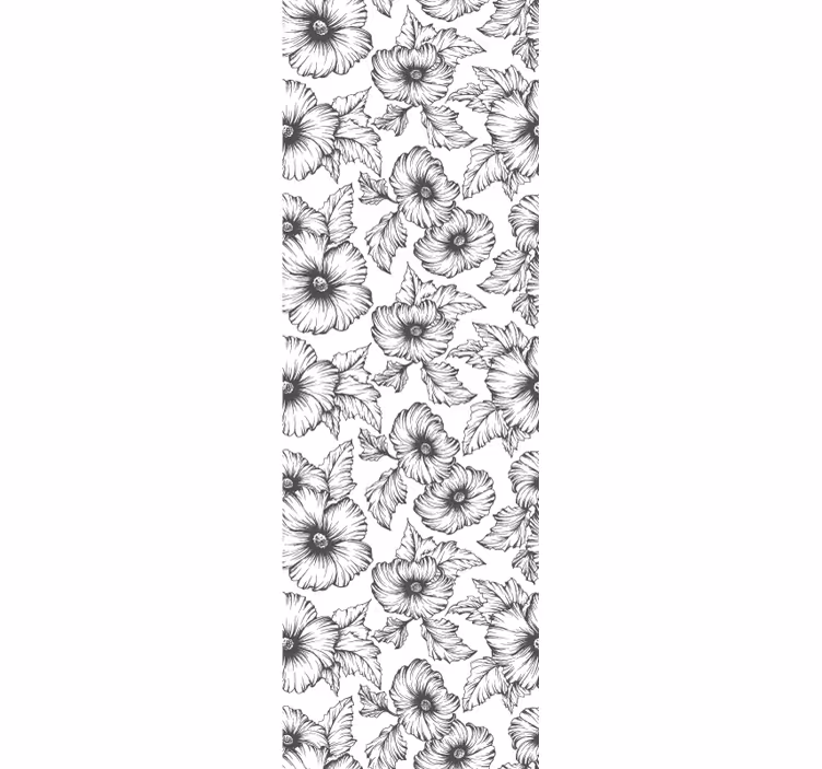 Kaasjeskruid behang bloemen - TenStickers
