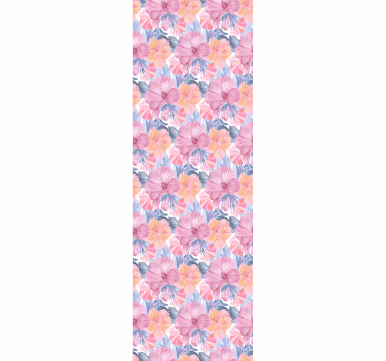 Aquarel kaasjeskruid bloemen patroon - TenStickers