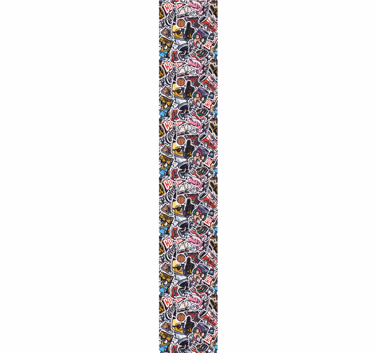 Slaapkamer behang  sticker bom - TenStickers
