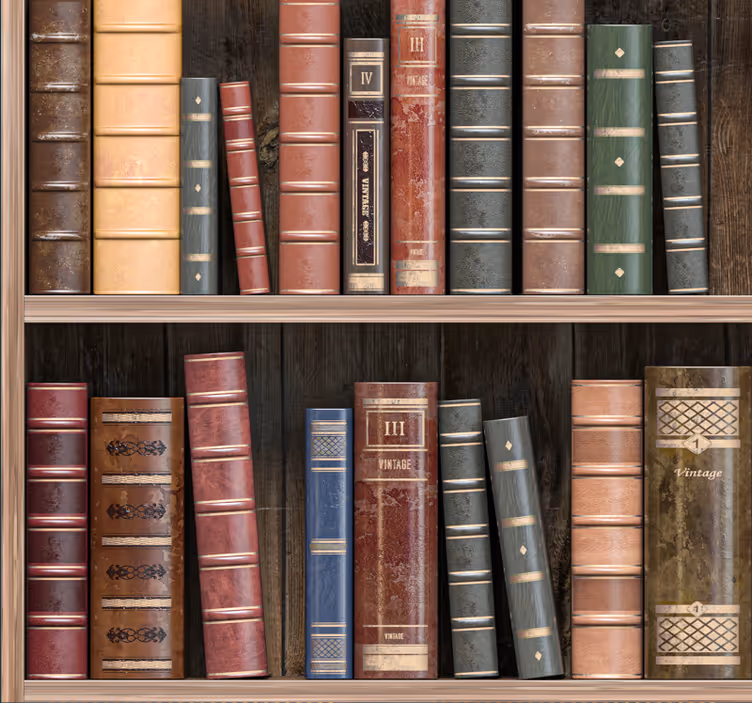 Bibliotheek en boeken behang kantoor - TenStickers