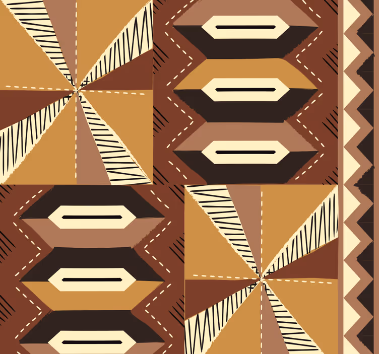 Tribal afrikaans patroon behangpapier hoofdslaapkamer - TenStickers