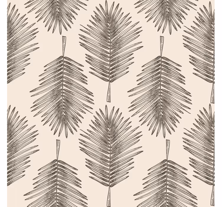Planten blad behang woonkamer - TenStickers