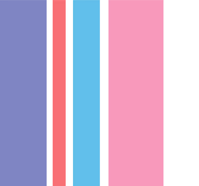 Paars en roze behang verticale strepen - TenStickers