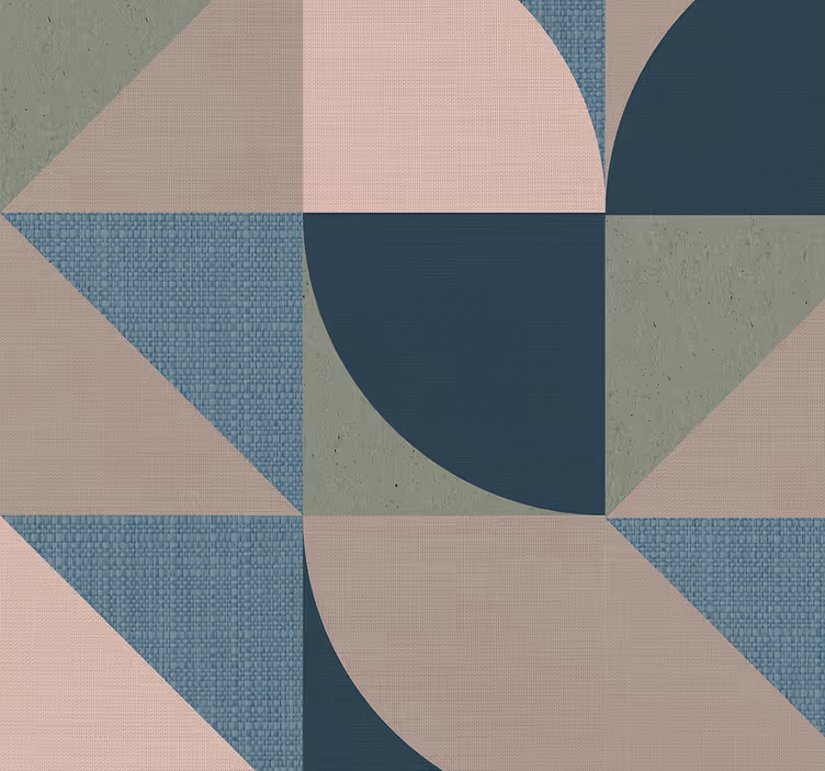Abstract geruit hoofdeinde slaapkamer behang - TenStickers