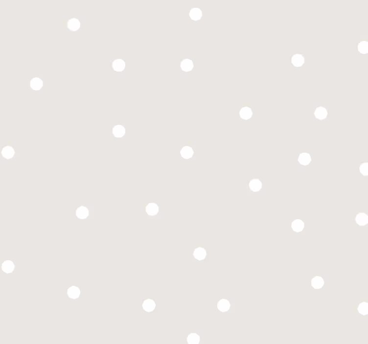 Beige kleur met witte stippen babykamer behang - TenStickers