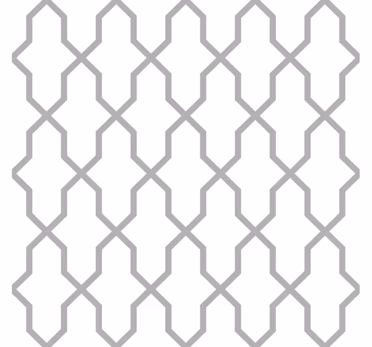 Grijze harmonie geometrisch behang - TenStickers