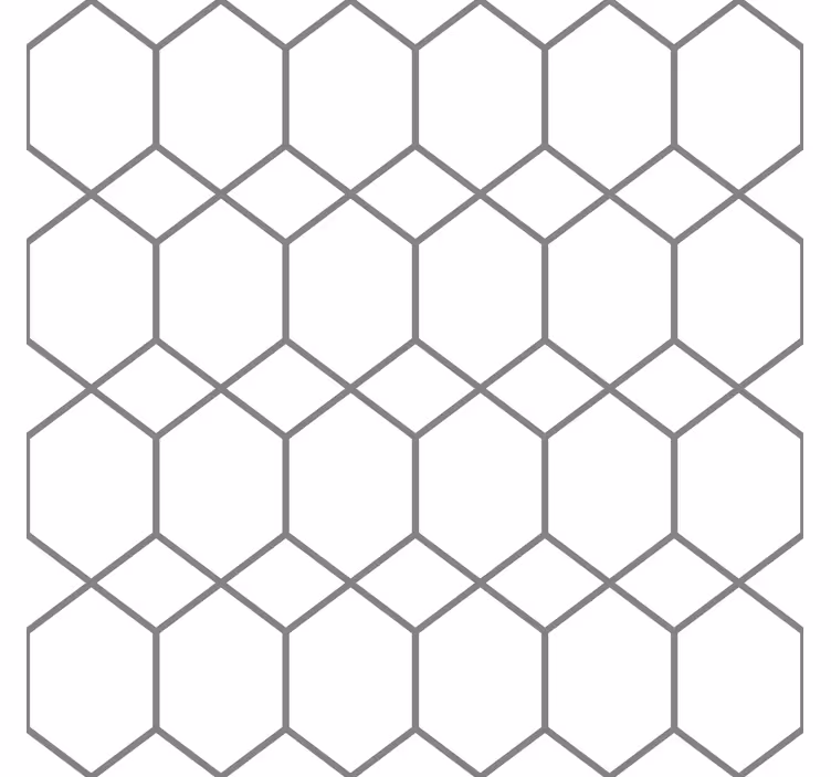Honing patroon geometrisch behang - TenStickers