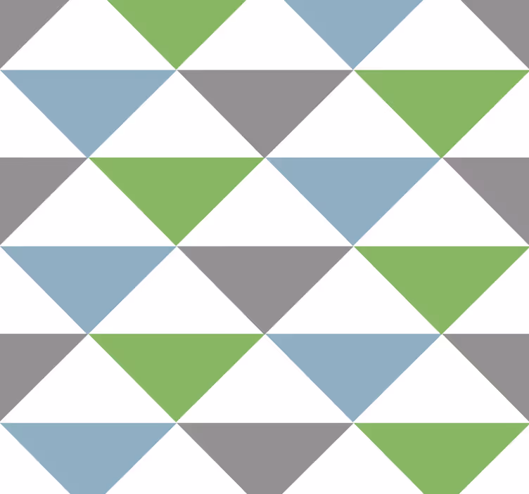 Pastelkleurige driehoeken behang kantoor - TenStickers
