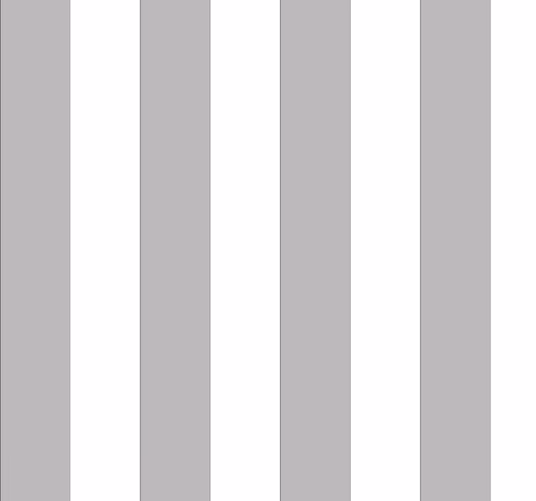 Grijze en witte strepen behang kantoor - TenStickers