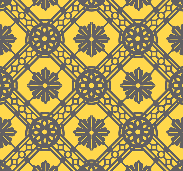 Geometrische accentuering behang geometrisch - TenStickers