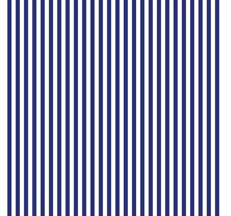 Marineblauwe kleur behang verticale strepen - TenStickers