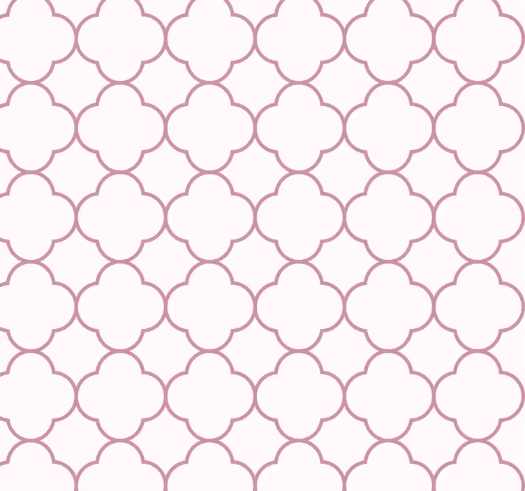 Geometrische ontwerpen roze behang - TenStickers