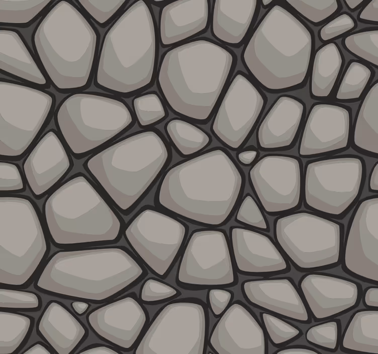 Geometrische achtergrond bakstenen behang - TenStickers