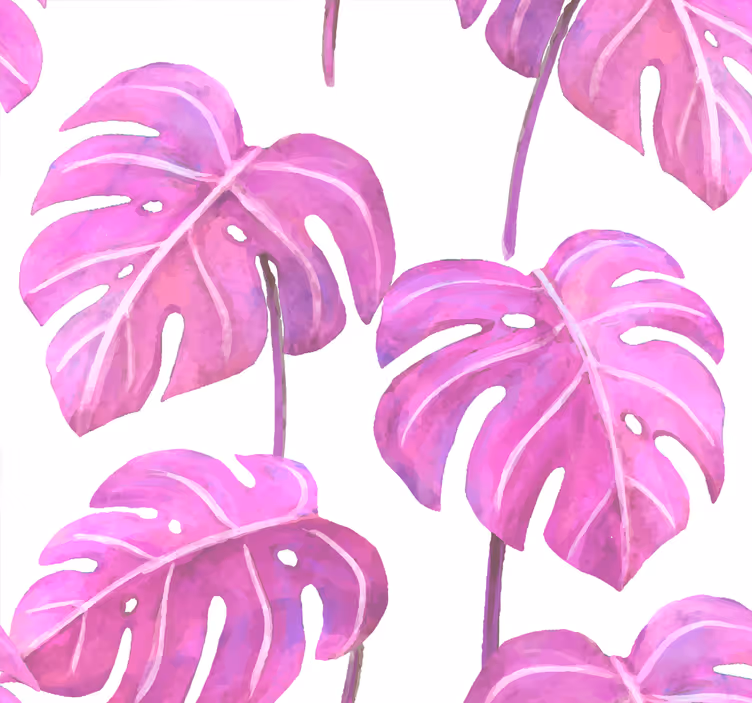 Monstera deliciosa behang bladeren - TenStickers