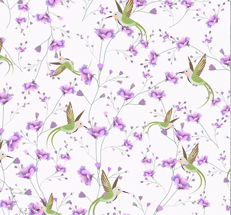 Elegantie met bloemmotief bloemen behang - TenStickers