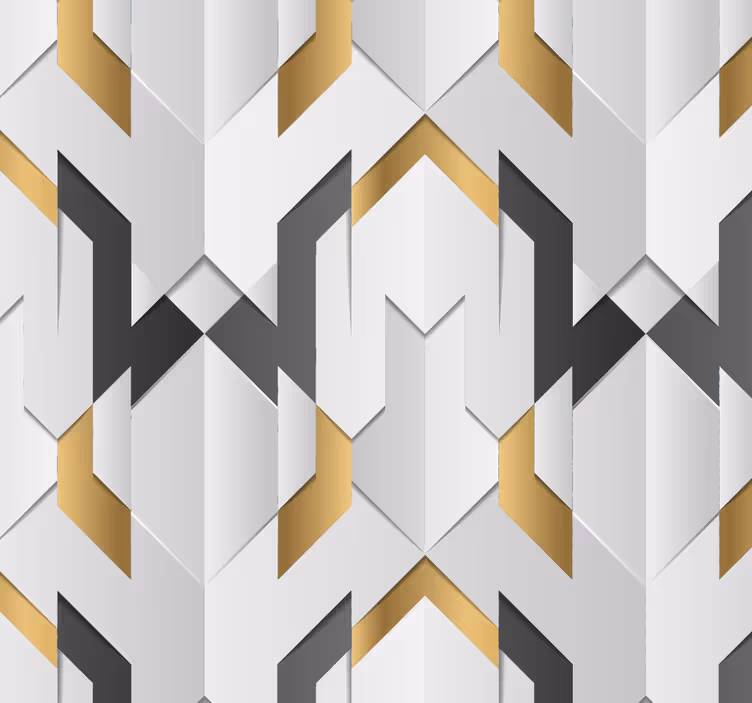 Geometrisch zigzagmotief behang geometrisch - TenStickers