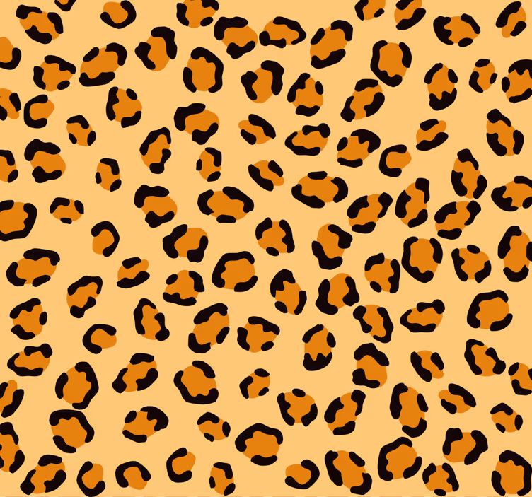 Luipaardprint patroon luipaarden behang - TenStickers