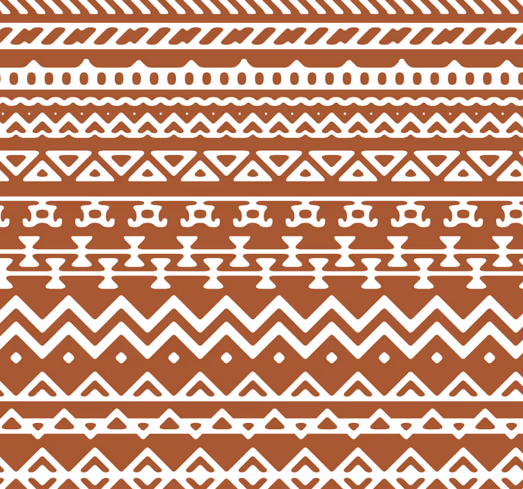 Geometrisch patroon interieur behangpapier hoofdslaapkamer - TenStickers