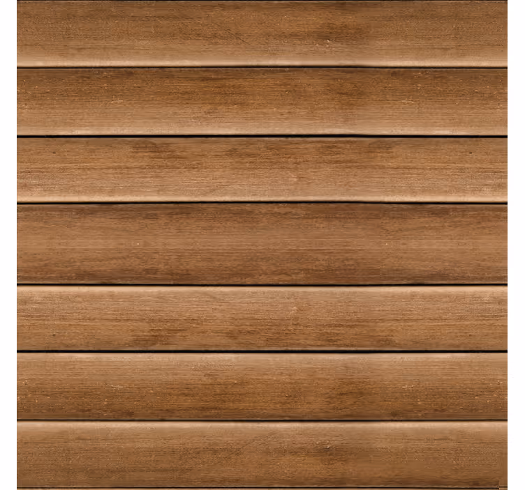 Horizontale houten planken behangpapier gang - TenStickers