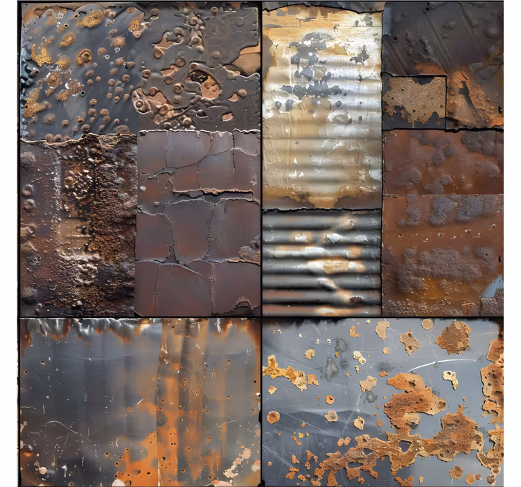 Industriële stijl behang tegels - TenStickers