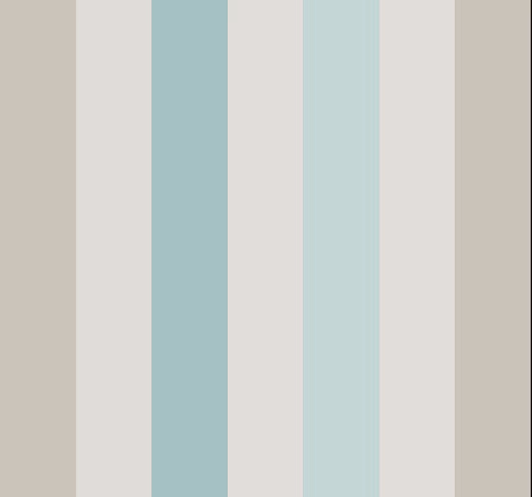 Pastel beige en blauw verticale strepen behang - TenStickers