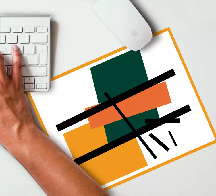 Abstracte geometrische vormen patronen muismat - TenStickers