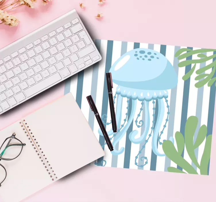 Gaming muismat speelse medusa illustratie - TenStickers