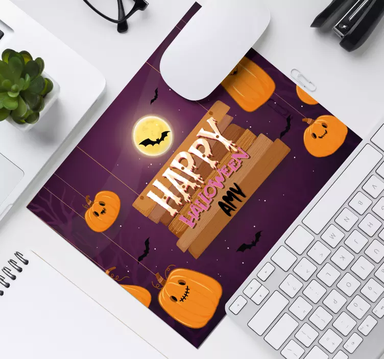 Muismat kerst met een vrolijk halloween thema - TenStickers