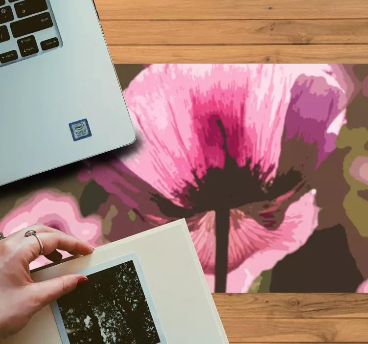 Originele muismat bloemrijke abstracte kunst - TenStickers