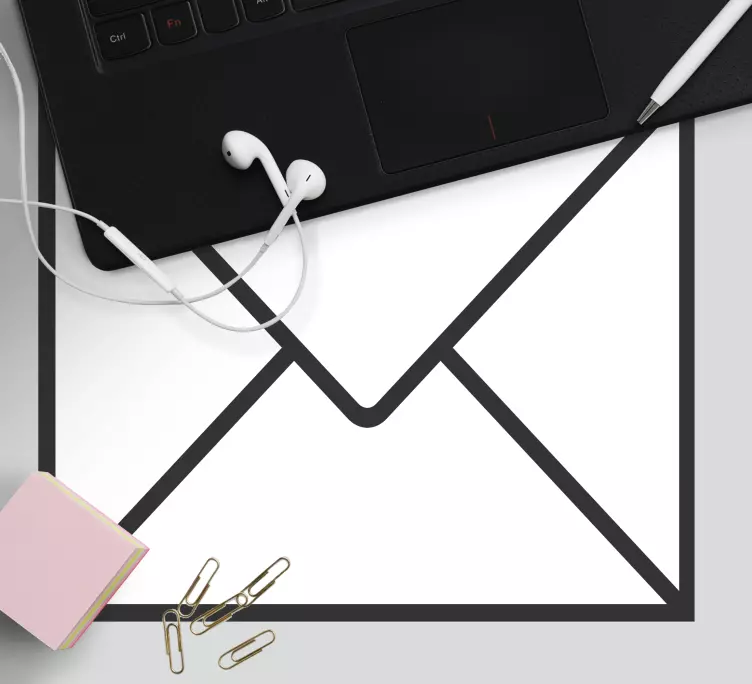 Originele muismat envelope outline - TenStickers