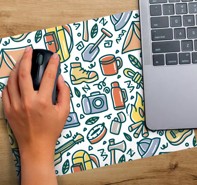 Originele muismat outdoor avontuurlijke elementen - TenStickers