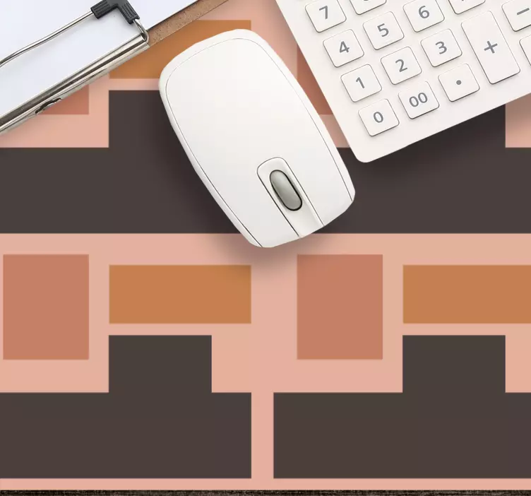 Patronen muismat geometrische kleuren vierkanten - TenStickers