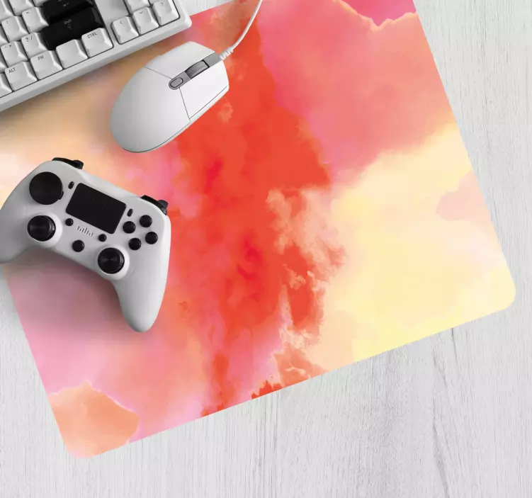 Patronen muismat kleurrijke abstracte draaikolk - TenStickers