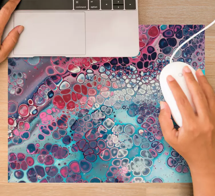 Patronen muismat kleurrijke vloeibare structuur - TenStickers