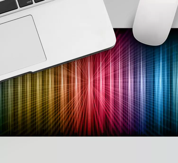 Patronen muismat levendige kleuren golven - TenStickers