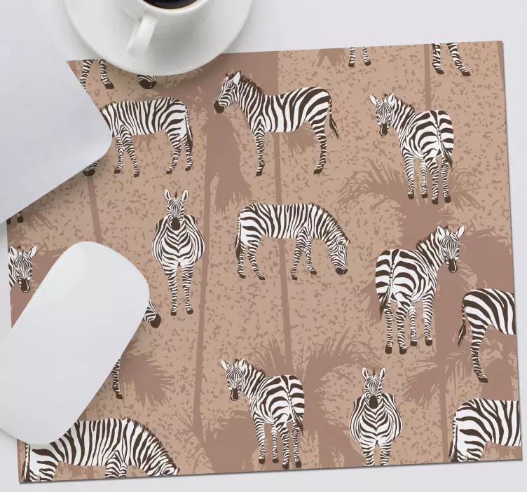Patronen muismat zebra patroon ontwerp - TenStickers