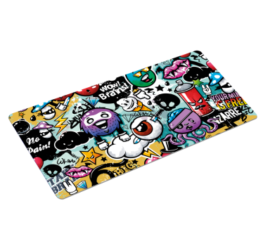 Graffiti XXL gaming vinyl muismat - TenStickers