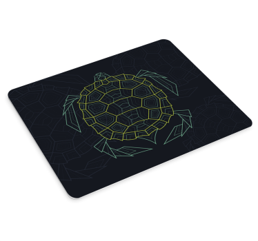 De abstracte geometrische mat van de schildpadmuis - TenStickers