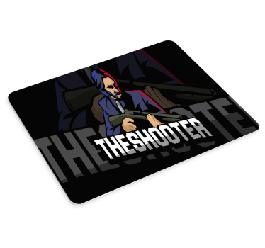 Gaming muismat gestileerd schietpersonage - TenStickers