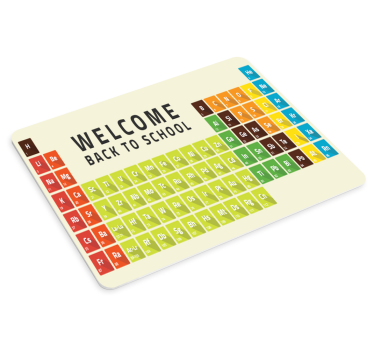 Originele muismat educatieve chemische tabel - TenStickers